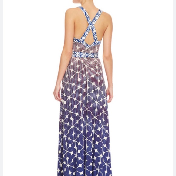 Diane Von Furstenberg Samson Batik Print Crisscross-Back Wrap Maxi Dress - Picture 2 of 4